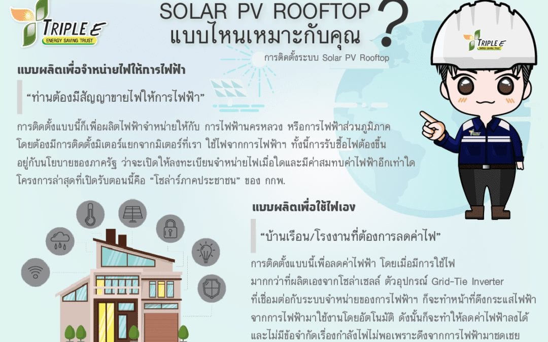 SOLAR PV ROOFTOP แบบไหนที่เหมาะกับคุณ!!